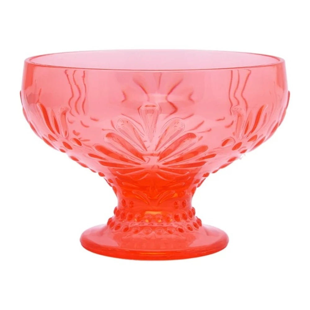 Last Set 🌺 New Pioneer Woman Sunny Days 10-Ounce Ice Cream Cup, Coral, Qty 4 - Picture 6 of 8
